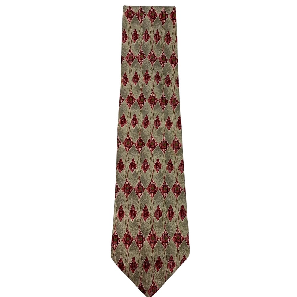 Paul Fredrick‎ Mens Geometric 100% Italian Silk Necktie MADE in USA - Picture 9 of 12